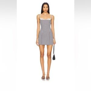 Revolve More to Come Marea Mini Dress Black & White